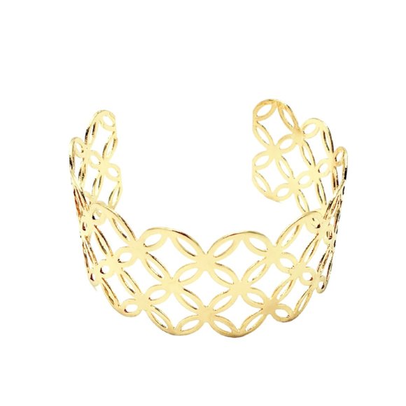 Gold Cuff Bracelet - Picture 1 of 1